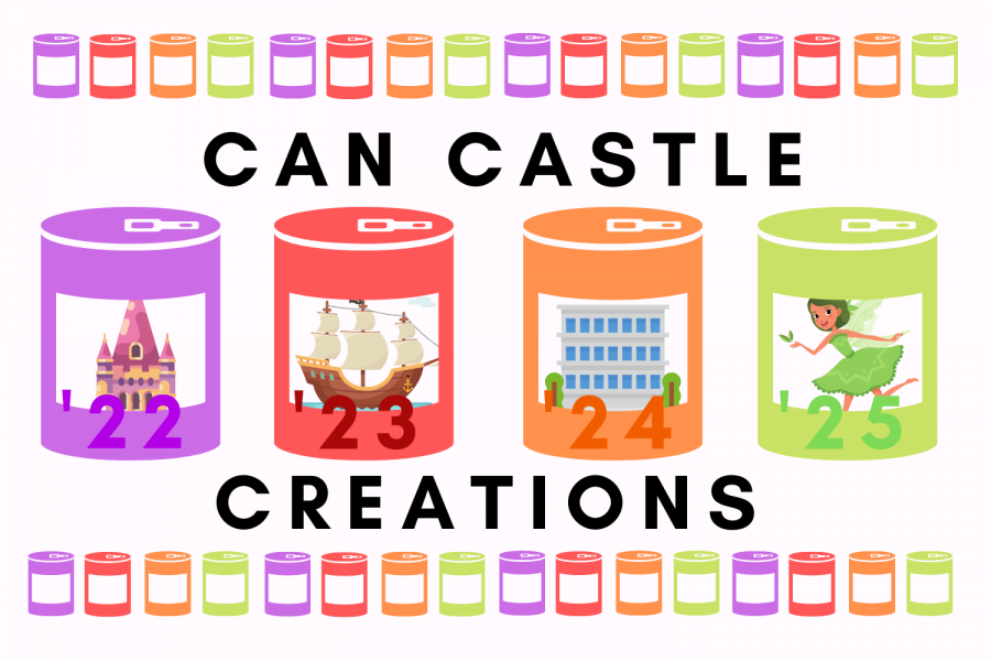 The Can Castle Creations event allows for the student body to showcase their creativity while still helping their community through food donations.