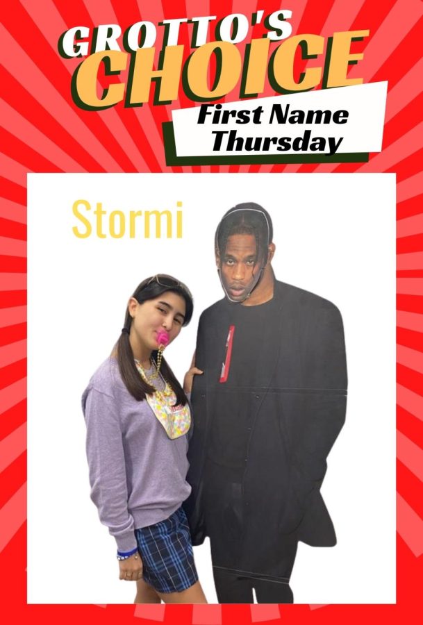 Senior Sophia Torres came as bABY Stormi along with a cut out of Travis Scott.