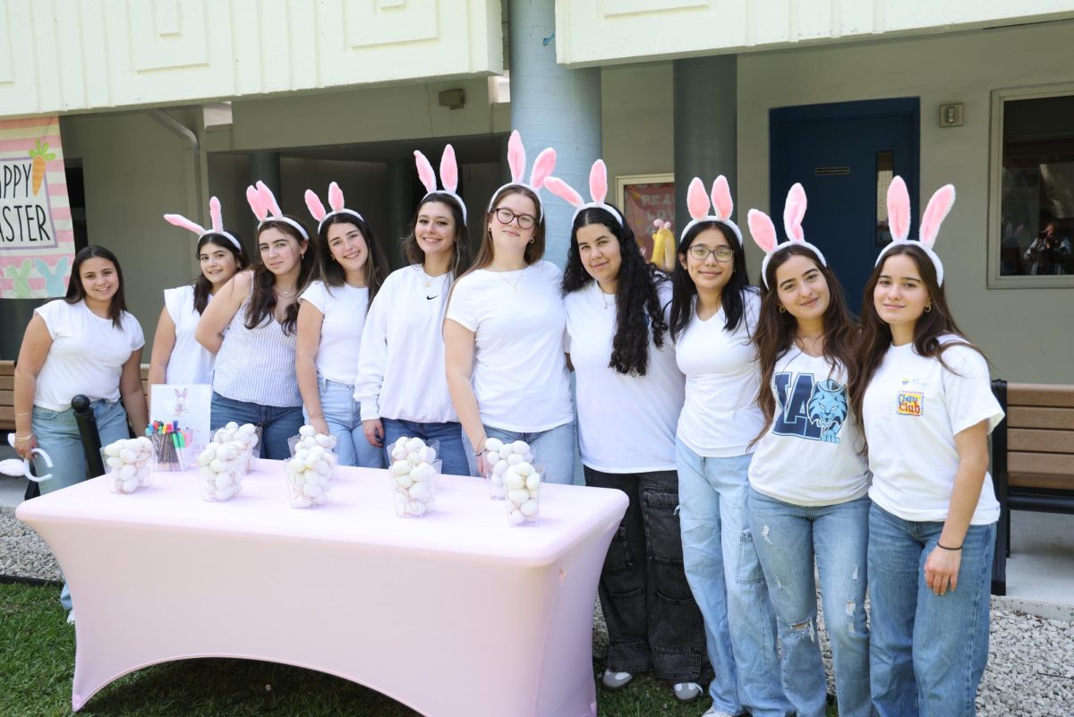 Volunteers+from+all+grade+levels+helped+make+Lola%E2%80%99s+Egg-stravaganza+an+unforgettable+afternoon+for+the+children+of+Matter+Academy+Kiwanis.+Starting+from+the+left+is+Isabella+Cardelle%2C+Maria+Pesant%2C+Mia+Barreneche%2C+Alexa+Nicole+Bellon%2C+Jade+Cabrera%2C+Claire+Rougeau%2C+Carolina+Lorenzo%2C+Layla+Chin-See%2C+Alessandra+Rodriguez%2C+and+Angelique+Rodriguez.+