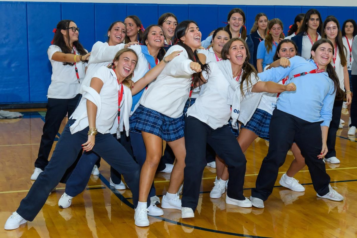 Juniors practicing their Lyrical Loop dance moves set to the song, Cruisin for a Bruisin, from Teen Beach Movie. (Foxmar)