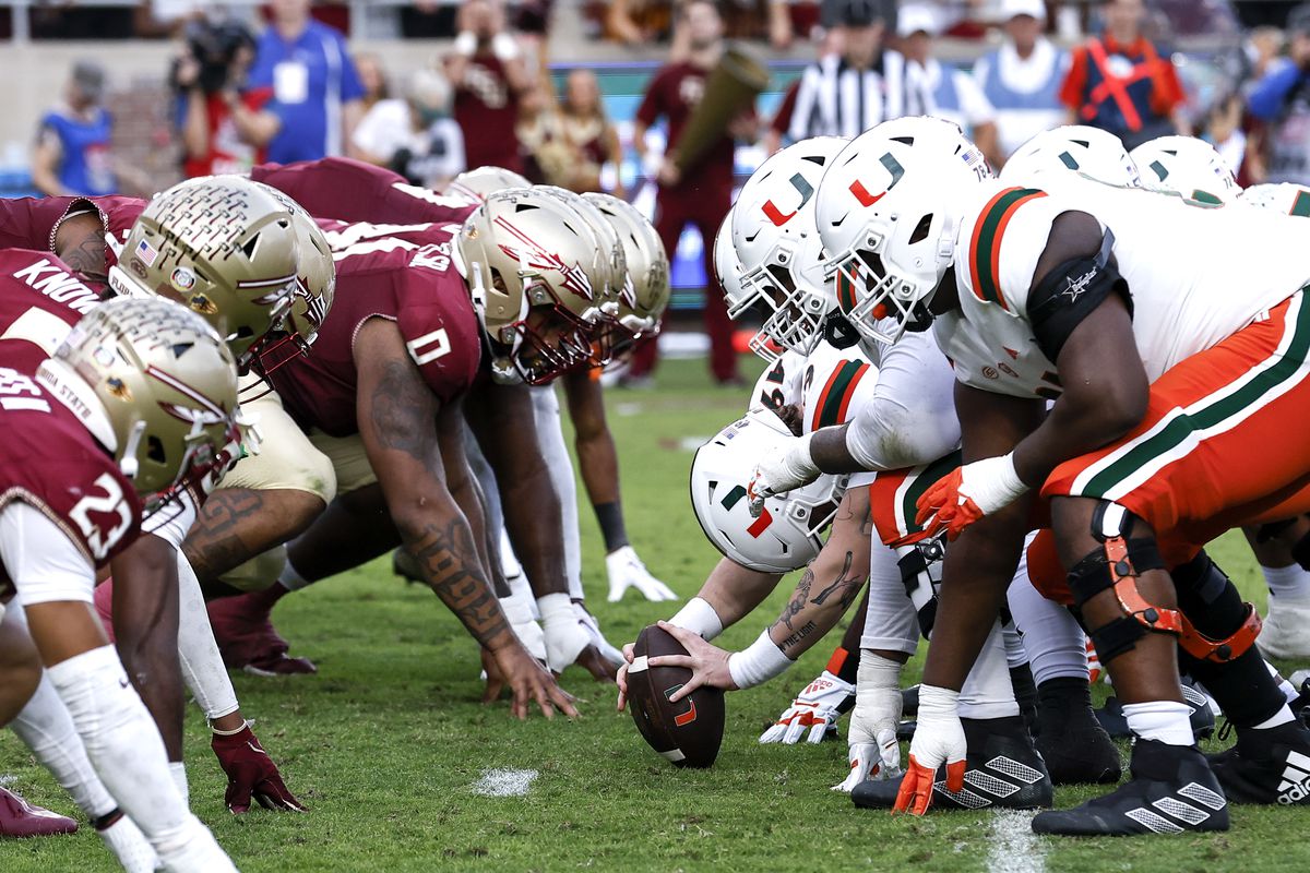 The UM vs. FSU rivalry game played out on Saturday October 26th. (photo courtesy of State of the U)