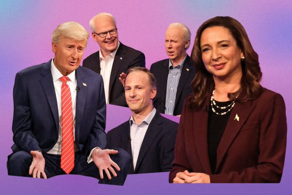 The SNL cast stars as recognizable political figures (photo courtesy of slate.com)