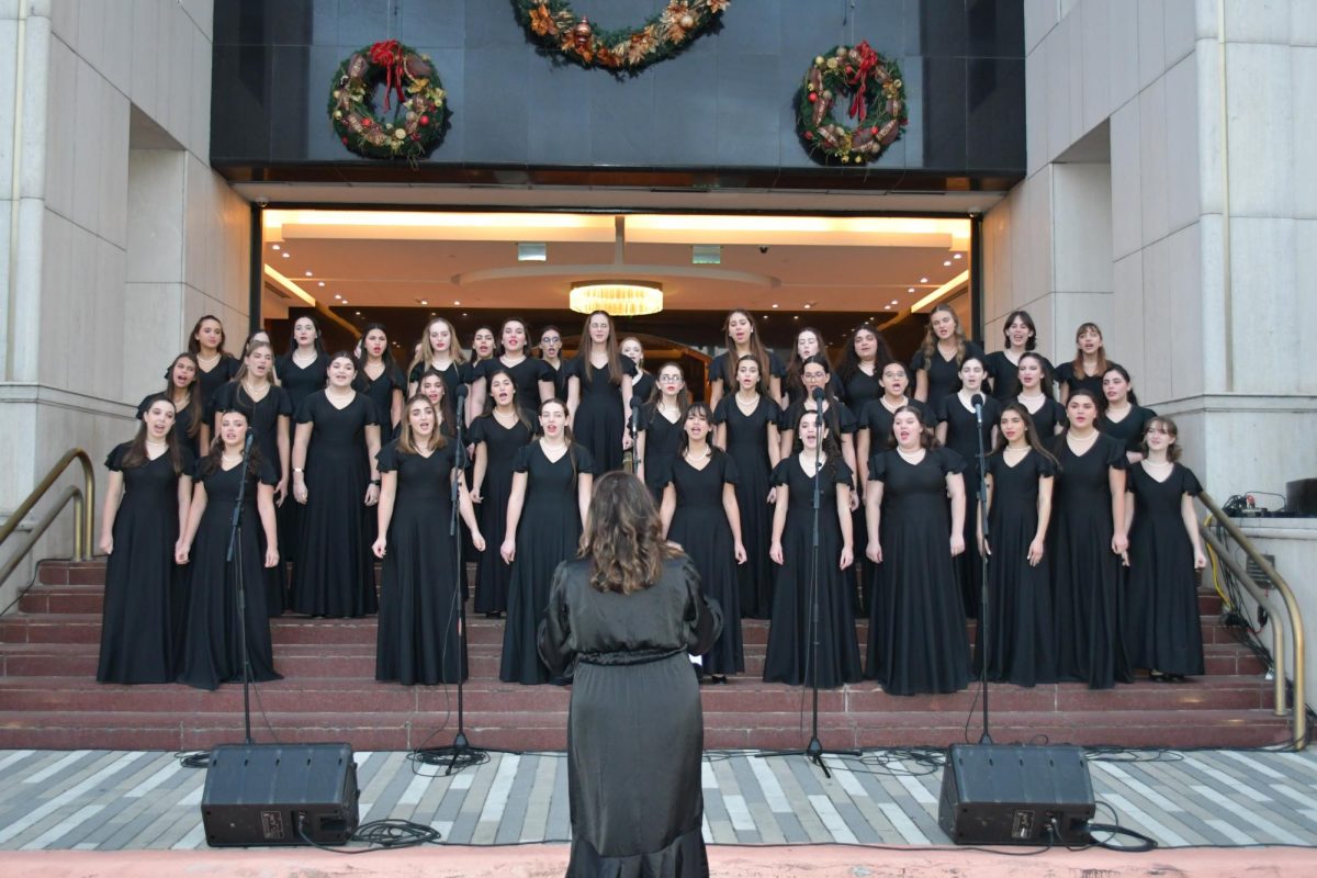 Lourdes Singers 1, 2, and 3 perform on Sunday December 8th at the 38th Annual Merrick Festival Caroling Competition. (Photo courtesy of Maria Sosa)